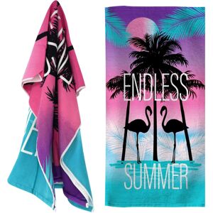 GEEZY Flamingo Microfibre Beach Towel - Quick-Dry, Sand-Resistant, Large 140x70 GEEZY Flamingo Microfibre Beach Towel - Quick-Dry, Sand-Resistant, Large 140x70