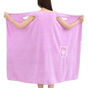 Unbranded (Lavender) Spa Wrap Towel for Women Shower Bath Body Wrap Robe Absorbent - Bat Unbranded (Lavender) Spa Wrap Towel for Women Shower Bath Body Wrap Robe Absorbent - Bat