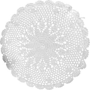 Unbranded (35cm, Cream Colored) Cotton Lace Table Placemat Cotton Braided Handmade Croch Unbranded (35cm, Cream Colored) Cotton Lace Table Placemat Cotton Braided Handmade Croch