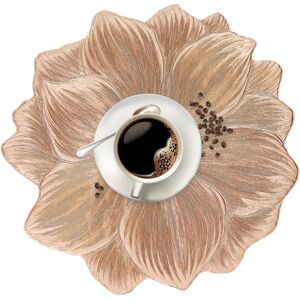 Unbranded (Rose Gold) Flower Placemat Washable Dining Table Place Mats - Dinner Table Se Unbranded (Rose Gold) Flower Placemat Washable Dining Table Place Mats - Dinner Table Se