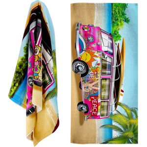 The Magic Toy Shop (Pink) GEEZY Microfibre Beach Towel Bus Design Quick Dry Summer Pool Travel Abso The Magic Toy Shop (Pink) GEEZY Microfibre Beach Towel Bus Design Quick Dry Summer Pool Travel Abso