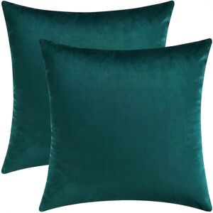Unbranded (18 * 18 Inches 2 Pieces, Teal) Decorative Throw Pillow Covers, Velvet Cushion C Unbranded (18 * 18 Inches 2 Pieces, Teal) Decorative Throw Pillow Covers, Velvet Cushion C
