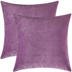 Unbranded (16 * 16 Inches 2 Pieces, Lilac) Decorative Throw Pillow Covers, Velvet Cushion Unbranded (16 * 16 Inches 2 Pieces, Lilac) Decorative Throw Pillow Covers, Velvet Cushion