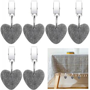 Unbranded Tablecloth Weights Clips, 6pcs Tablecloth Weights Heart Shape Stone Tablecloth W Unbranded Tablecloth Weights Clips, 6pcs Tablecloth Weights Heart Shape Stone Tablecloth W