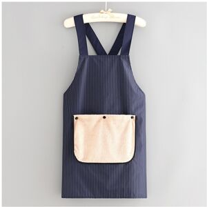 Unbranded (Navy Blue) Waterproof Apron Stripe With Crossing Tape And Detachable Towel Bag Unbranded (Navy Blue) Waterproof Apron Stripe With Crossing Tape And Detachable Towel Bag