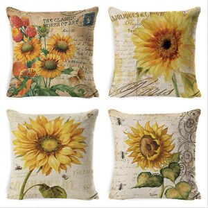 Unbranded (As show, One size) Set of 4- Polyester Linen Throw Pillow Cases Car Cushion Cov Unbranded (As show, One size) Set of 4- Polyester Linen Throw Pillow Cases Car Cushion Cov