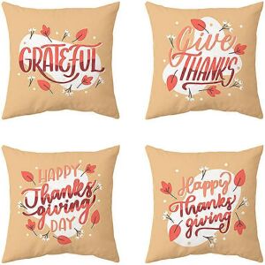 Unbranded (As show, One size) Set of 4 Fall Decorative Throw Pillow Covers 18x18 Inch Autu Unbranded (As show, One size) Set of 4 Fall Decorative Throw Pillow Covers 18x18 Inch Autu