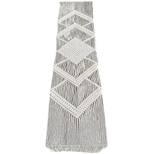 Unbranded (As show, One size) Nordic Style Macrame Table Runner Hollow Out Handmade Woven Unbranded (As show, One size) Nordic Style Macrame Table Runner Hollow Out Handmade Woven