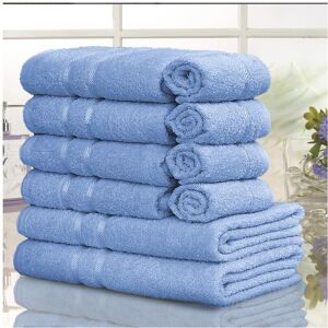 Unbranded (Sky) 10 Piece Egyptian Cotton Towel Set - 2 Bath Towels (70cm x 120cm), 4 Hand Unbranded (Sky) 10 Piece Egyptian Cotton Towel Set - 2 Bath Towels (70cm x 120cm), 4 Hand