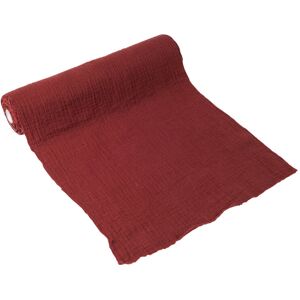 Rubies Burgundy terracotta cotton gauze table runner 30 cm x 3 m Rubies Burgundy terracotta cotton gauze table runner 30 cm x 3 m