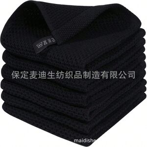 Gaatpot (black, 25*25cm(without hook)) Pure cotton honeycomb kitchen square towel 40*60c Gaatpot (black, 25*25cm(without hook)) Pure cotton honeycomb kitchen square towel 40*60c