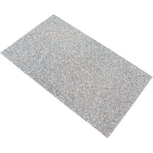 Unbranded Crushed Silver Rhinestone Table Mat 30x45cm AB Color Bling Placemat Unbranded Crushed Silver Rhinestone Table Mat 30x45cm AB Color Bling Placemat