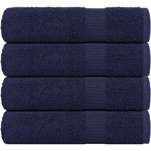 vidaXL Hand Towels 4 pcs Navy Blue 50x100 cm 360 gsm 100% Cotton vidaXL Hand Towels 4 pcs Navy Blue 50x100 cm 360 gsm 100% Cotton