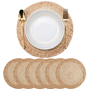Unbranded Boho Placemats Set of 6 - Handmade Woven Placemat Unbranded Boho Placemats Set of 6 - Handmade Woven Placemat