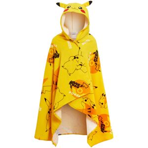 Pokémon Pikachu Hooded Towel 100% Cotton Kids 3D Ears Dress Up Pikachu Poncho Beach Bath Pokémon Pikachu Hooded Towel 100% Cotton Kids 3D Ears Dress Up Pikachu Poncho Beach Bath