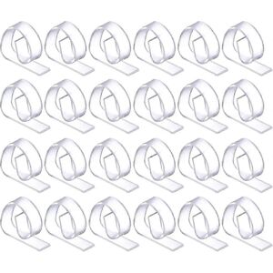 Unbranded Set of 24 clear plastic tablecloth clips Unbranded Set of 24 clear plastic tablecloth clips