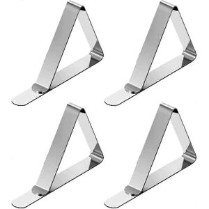 Unbranded Set of 4 tablecloth clips for thick tables, large stainless steel tablecloth cli Unbranded Set of 4 tablecloth clips for thick tables, large stainless steel tablecloth cli