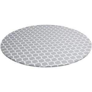 Unbranded Round tablecloth with elastic edge, waterproof and oil-resistant, made of PVC, e Unbranded Round tablecloth with elastic edge, waterproof and oil-resistant, made of PVC, e