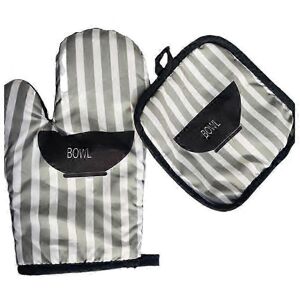 Unbranded (Bowl) Set of 2 oven mitts and pot holders, heat resistant, for kitchen Unbranded (Bowl) Set of 2 oven mitts and pot holders, heat resistant, for kitchen