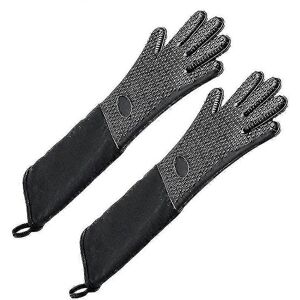 Unbranded Extra Long Silicone Oven Mitts, Heat Resistant Pot Holders with Cotton Lining fo Unbranded Extra Long Silicone Oven Mitts, Heat Resistant Pot Holders with Cotton Lining fo