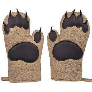 Unbranded Bear Paw Thick Oven Mitts and Pot Holders for BBQ Cooking, Set of 2 Unbranded Bear Paw Thick Oven Mitts and Pot Holders for BBQ Cooking, Set of 2
