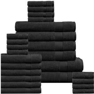 Unbranded (Black) 10 piece Luxury Soft 100% Egyptian Cotton Towel Set Bath Face Hand Towel Unbranded (Black) 10 piece Luxury Soft 100% Egyptian Cotton Towel Set Bath Face Hand Towel