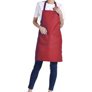 Unbranded Home Kitchen Apron Skin-friendly Anti-oil Dual Pockets Cooking Bib Unbranded Home Kitchen Apron Skin-friendly Anti-oil Dual Pockets Cooking Bib