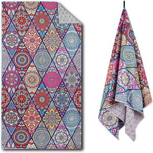 Unbranded Microfiber Sand-Free Beach Towel, Quick Dry Lightweight Thin, Super Absorbent Du Unbranded Microfiber Sand-Free Beach Towel, Quick Dry Lightweight Thin, Super Absorbent Du
