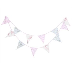 Unbranded Sturdy Imitation Linen Material Bunting, Multicolor Fabric Triangle For Party An Unbranded Sturdy Imitation Linen Material Bunting, Multicolor Fabric Triangle For Party An