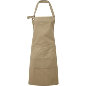 (One Size, Khaki) Premier Calibre Heavy Canvas Pocket Apron (One Size, Khaki) Premier Calibre Heavy Canvas Pocket Apron