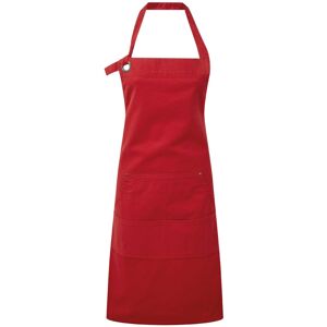 (One Size, Red) Premier Calibre Heavy Canvas Pocket Apron (One Size, Red) Premier Calibre Heavy Canvas Pocket Apron