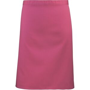 (One Size, Hot Pink) Premier Ladies/Womens Mid-Length Apron (Pack of 2) (One Size, Hot Pink) Premier Ladies/Womens Mid-Length Apron (Pack of 2)