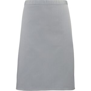 (One Size, Silver Grey) Premier Ladies/Womens Mid-Length Apron (One Size, Silver Grey) Premier Ladies/Womens Mid-Length Apron