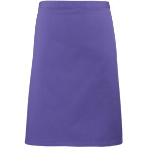 (One Size, Purple) Premier Ladies/Womens Mid-Length Apron (One Size, Purple) Premier Ladies/Womens Mid-Length Apron