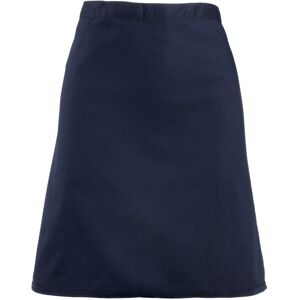 (One Size, Navy) Premier Ladies/Womens Mid-Length Apron (One Size, Navy) Premier Ladies/Womens Mid-Length Apron