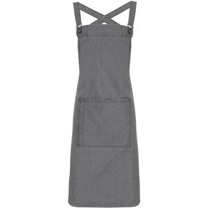 Premier Barista Polycotton Cross Back Apron - Full Denim Grey Premier Barista Polycotton Cross Back Apron - Full Denim Grey