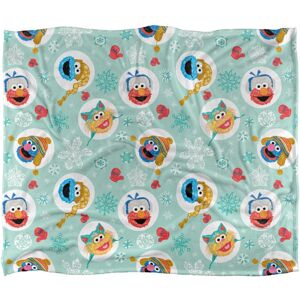 Sesame Street Silky Character Heads Festival Supersoft Blanket Sesame Street Silky Character Heads Festival Supersoft Blanket