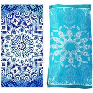 Unbranded 2PCS Absorbent Quick-Drying Beach Towel Microfiber Yoga Sports Towel Swimming To Unbranded 2PCS Absorbent Quick-Drying Beach Towel Microfiber Yoga Sports Towel Swimming To