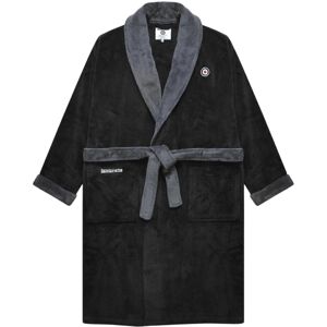(L-XL, Black/Iron) Lambretta Mens Luxury AW25 Dressing Gown (L-XL, Black/Iron) Lambretta Mens Luxury AW25 Dressing Gown