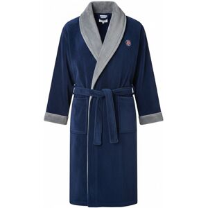(L-XL, Navy/Blue) Lambretta Mens Luxury AW25 Dressing Gown (L-XL, Navy/Blue) Lambretta Mens Luxury AW25 Dressing Gown