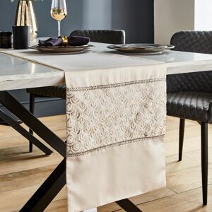 Catherine Lansfield Deco Sequin 32x220cm Dining Table Runner Champagne Gold Catherine Lansfield Deco Sequin 32x220cm Dining Table Runner Champagne Gold