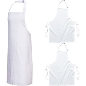 3x Portwest Adjustable Plain kitchen Butcher BBQ Cooking Chef Bib Apron White Bu 3x Portwest Adjustable Plain kitchen Butcher BBQ Cooking Chef Bib Apron White Bu