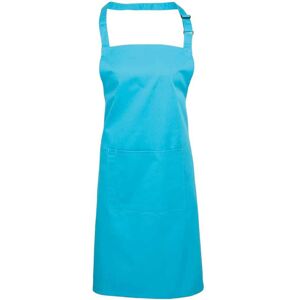(One Size, Turquoise Blue) Premier Unisex Adult Colours Pocket Full Apron (One Size, Turquoise Blue) Premier Unisex Adult Colours Pocket Full Apron
