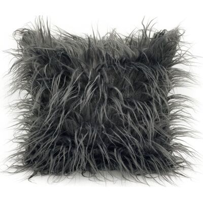 Cushion Mania (Silver Grey, 17"x17" filled cushion) Cushion or Cover long Shaggy faux fur cush Cushion Mania (Silver Grey, 17"x17" filled cushion) Cushion or Cover long Shaggy faux fur cush