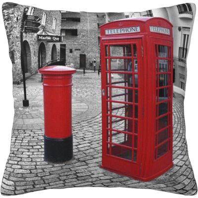 KEROTA London Red Telephone Booth Pillow Case Covers Print Decorative Throw Pillow Cove KEROTA London Red Telephone Booth Pillow Case Covers Print Decorative Throw Pillow Cove