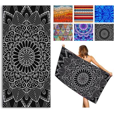 Invool Beach Towel, Extra Large 180x80cm Quick Dry Microfiber Towel for Adult, Lightwei Invool Beach Towel, Extra Large 180x80cm Quick Dry Microfiber Towel for Adult, Lightwei