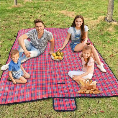 Armo Home Armo Extra Large Tartan Picnic Blanket With Carrying Handle Waterproof Beach Gar Armo Home Armo Extra Large Tartan Picnic Blanket With Carrying Handle Waterproof Beach Gar
