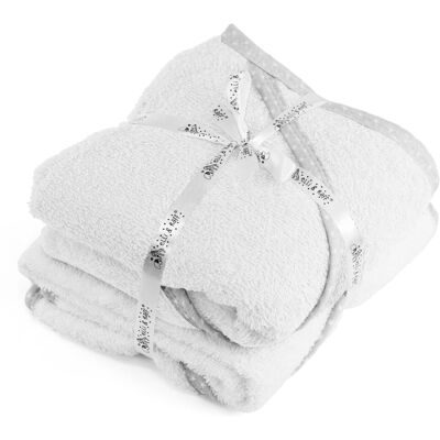 GEEZY - Hooded Baby Towel - White - 2x - Baby Towel GEEZY - Hooded Baby Towel - White - 2x - Baby Towel