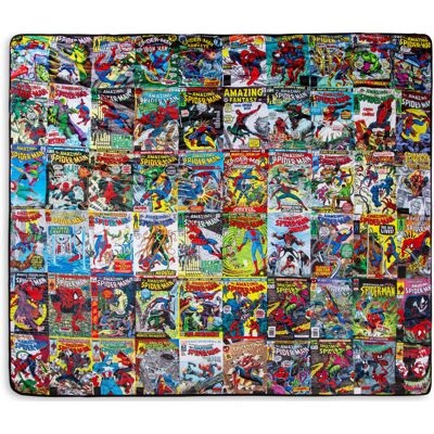 Toynk Marvel Spider-Man 60th Anniversary Special Edition Red Sherpa Throw Blanket Toynk Marvel Spider-Man 60th Anniversary Special Edition Red Sherpa Throw Blanket