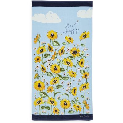 Vera Bradley Womens Beach Towel Sunflower Sky One Size Vera Bradley Womens Beach Towel Sunflower Sky One Size